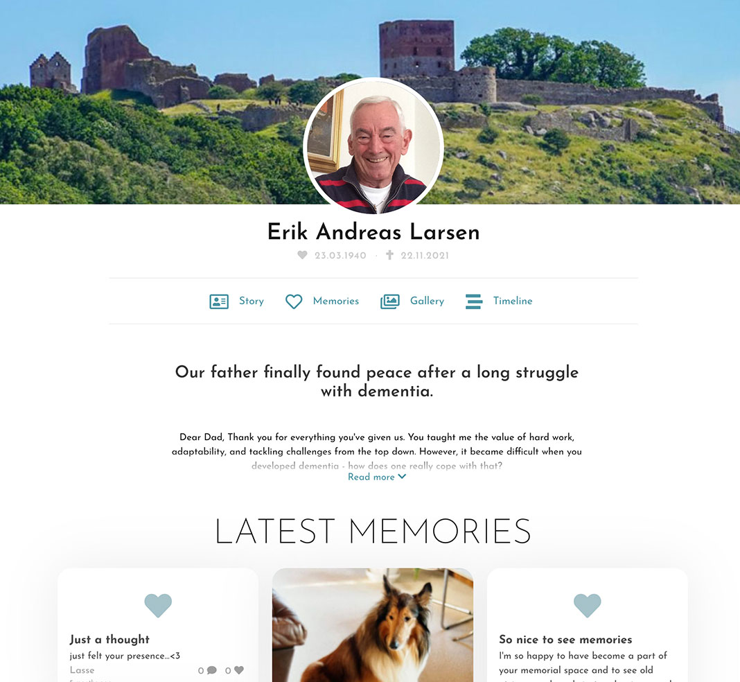 Example of a memorial